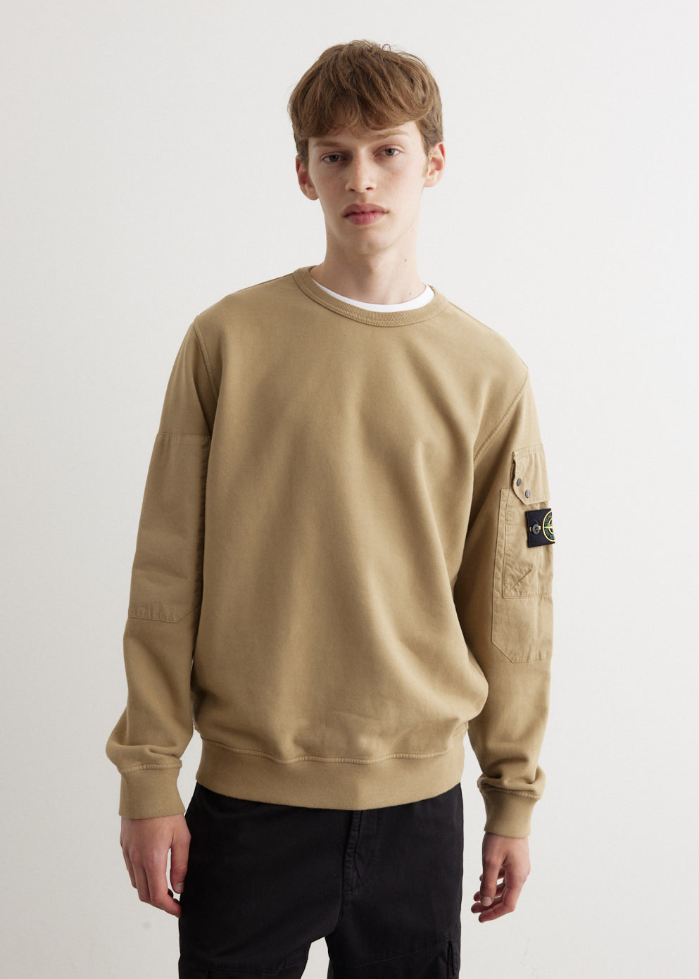 Stone Island - Pocket Sleeve Crewneck Sweatshirt - Sweater,Specials : American Fashion Style Bags On Sale Stone Island - Pocket Sleeve Crewneck Sweatshirt - Sweater,Specials : American Fashion Style Bags On Sale