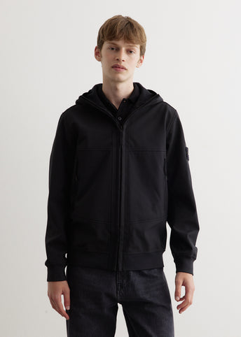 Light Hooded Laminated Jacket