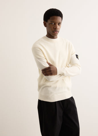 Reverse Stitch Detail Crewneck Knit