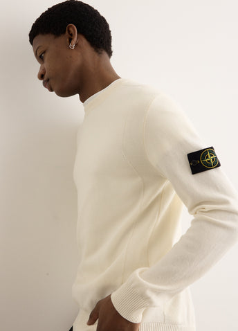 Reverse Stitch Detail Crewneck Knit