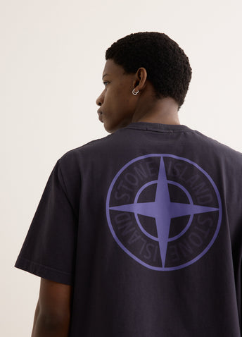 Two Tone Compass Logo Print T-Shirt