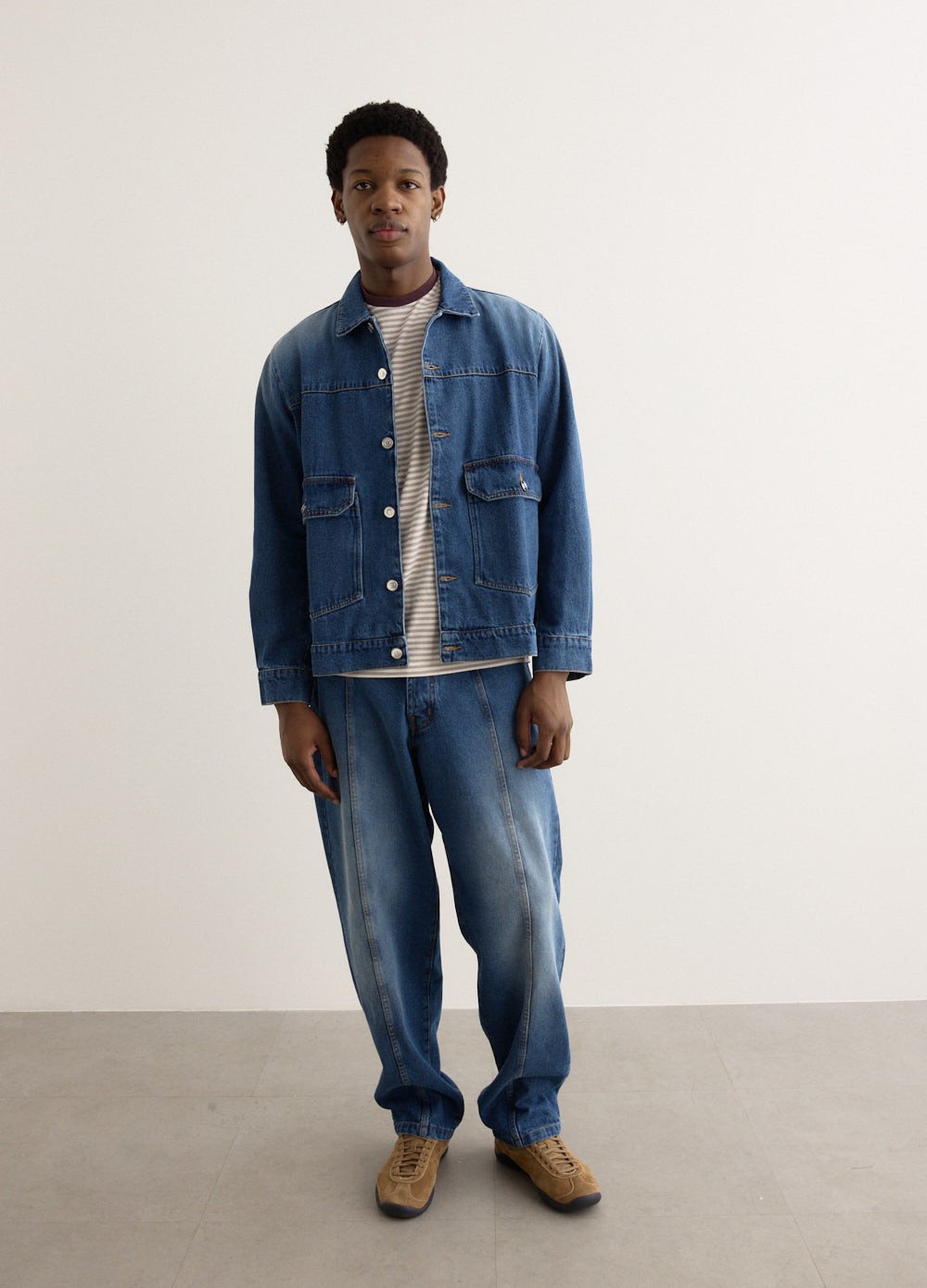 Full Button Denim Jacket