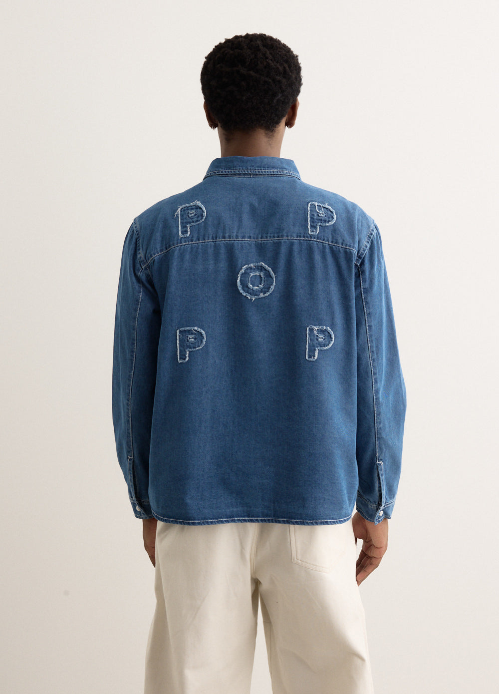 Applique Logo Denim Shirt