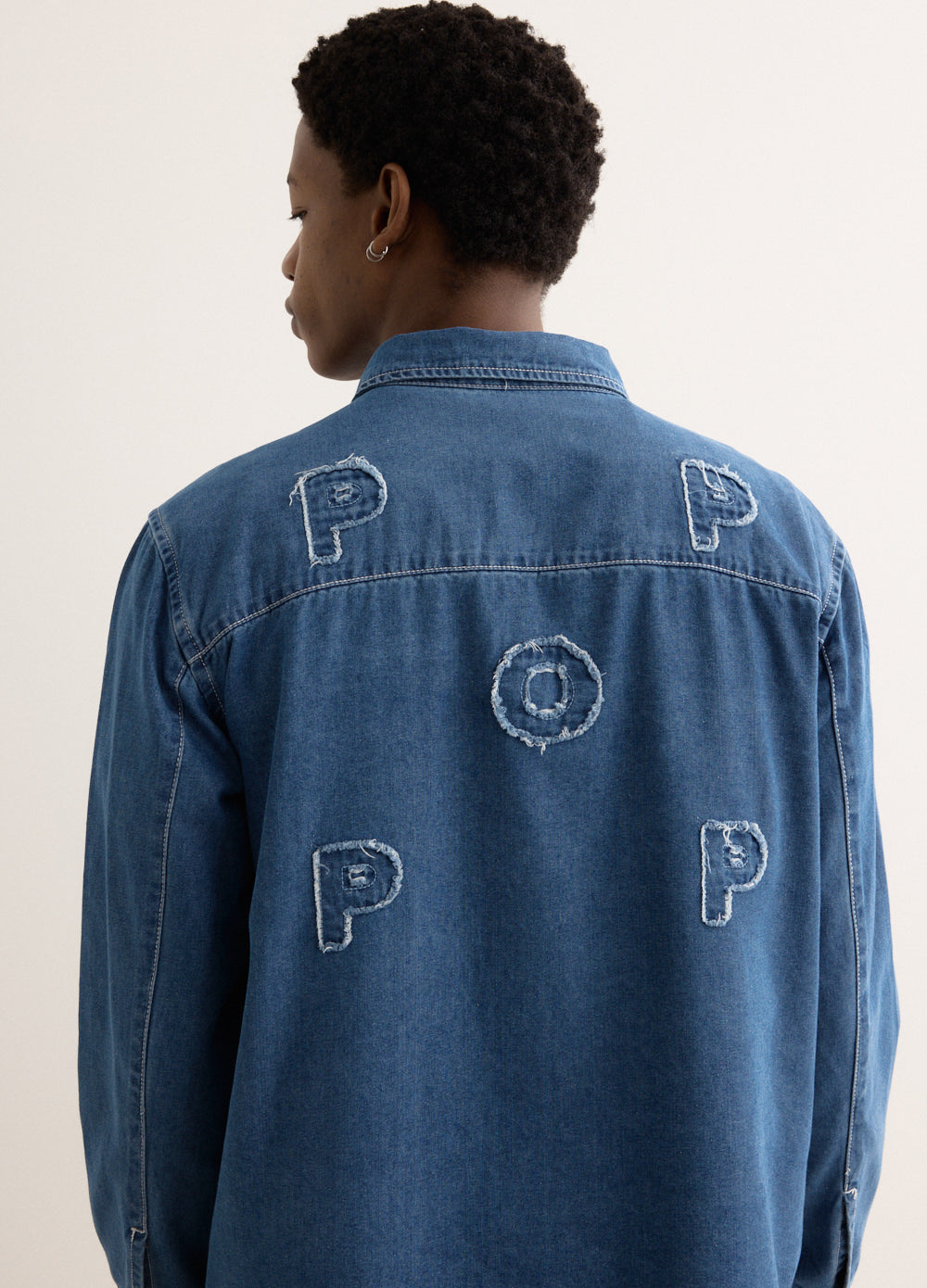 Applique Logo Denim Shirt