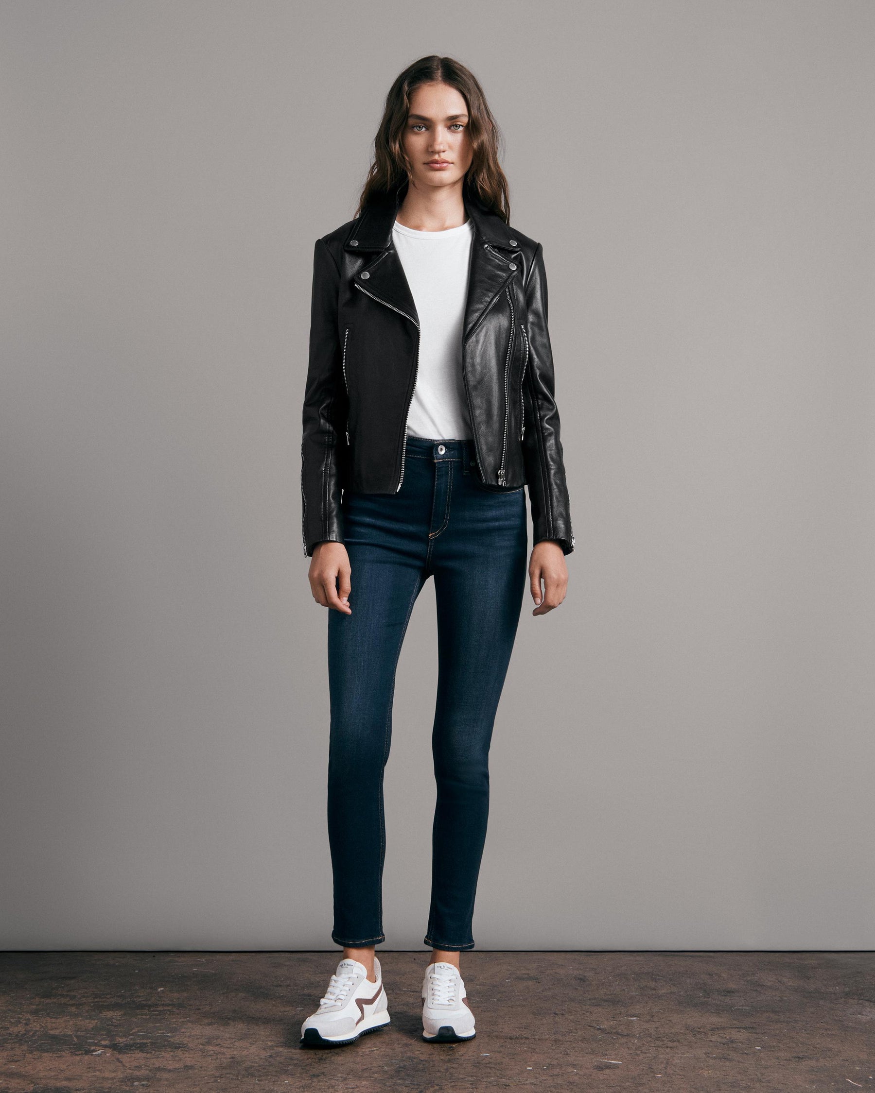 Nina High Rise Ankle Skinny Jeans