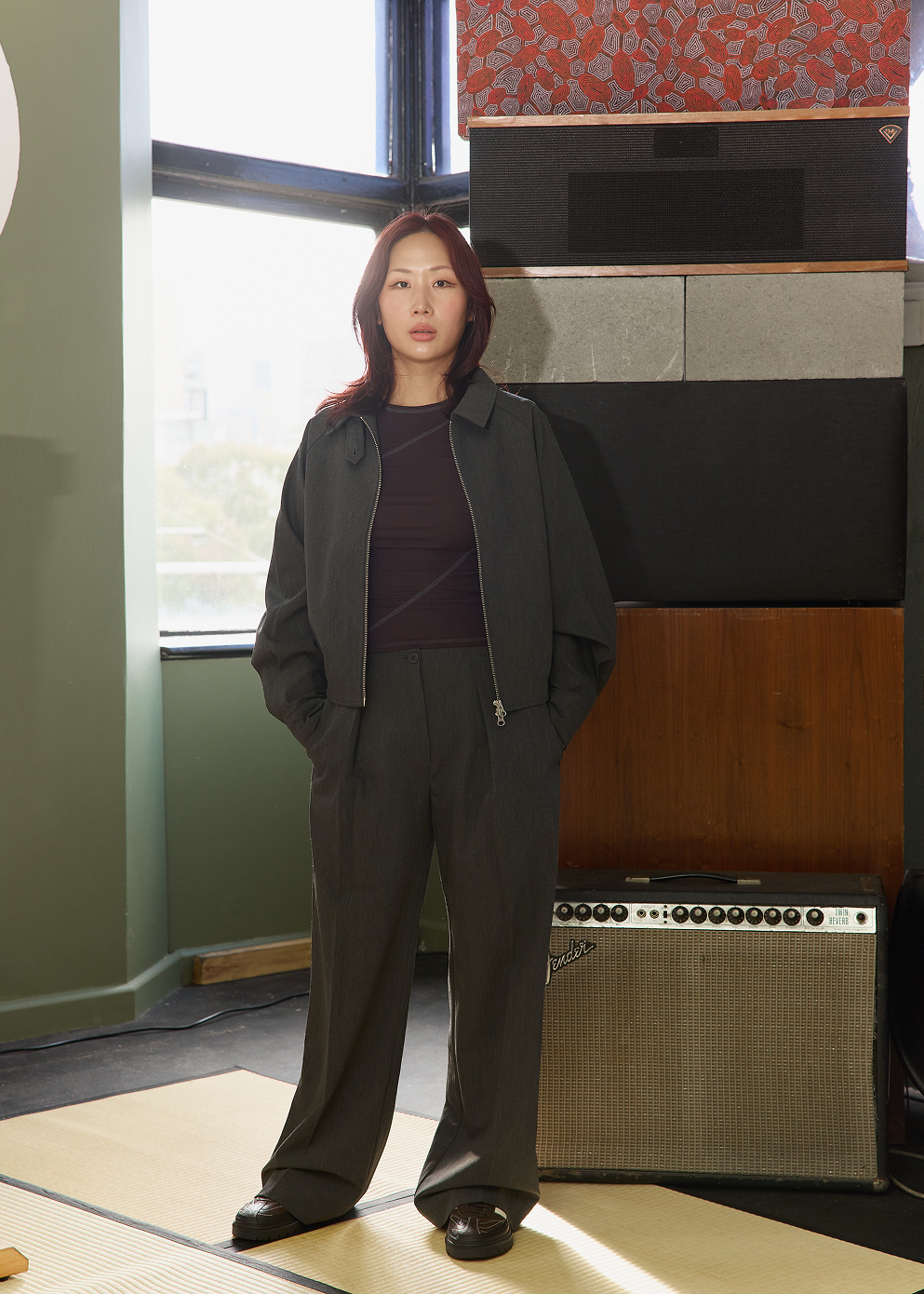 Alva Half Elastic Tailored Pants
