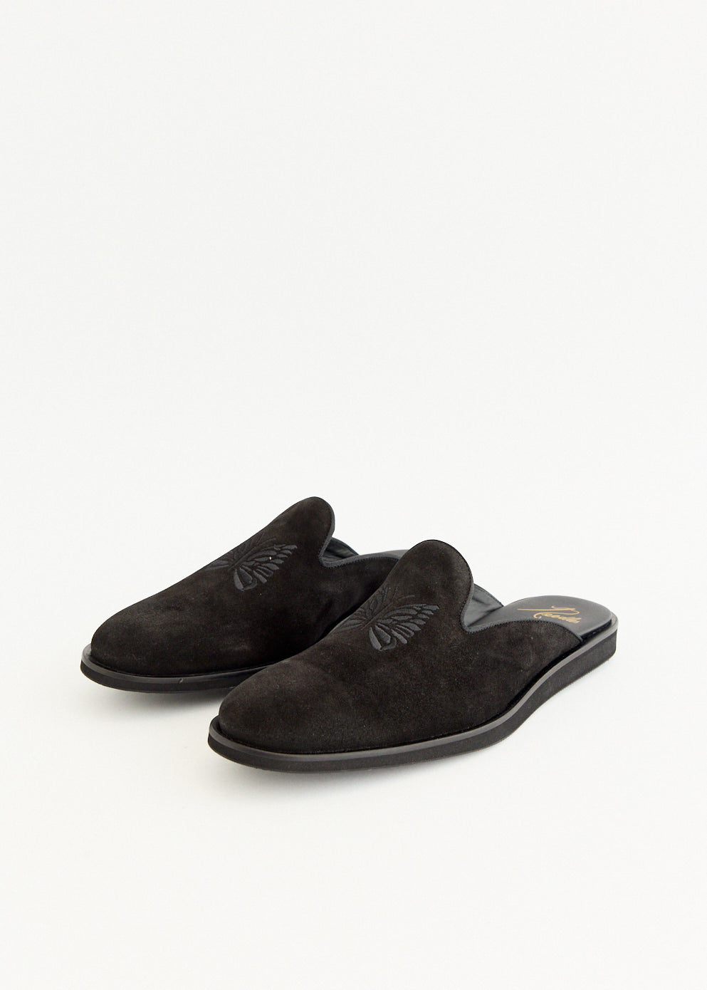Papillon Emb. Slip-In Sandals