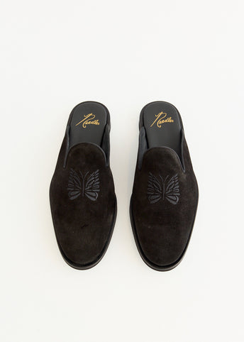 Papillon Emb. Slip-In Sandals