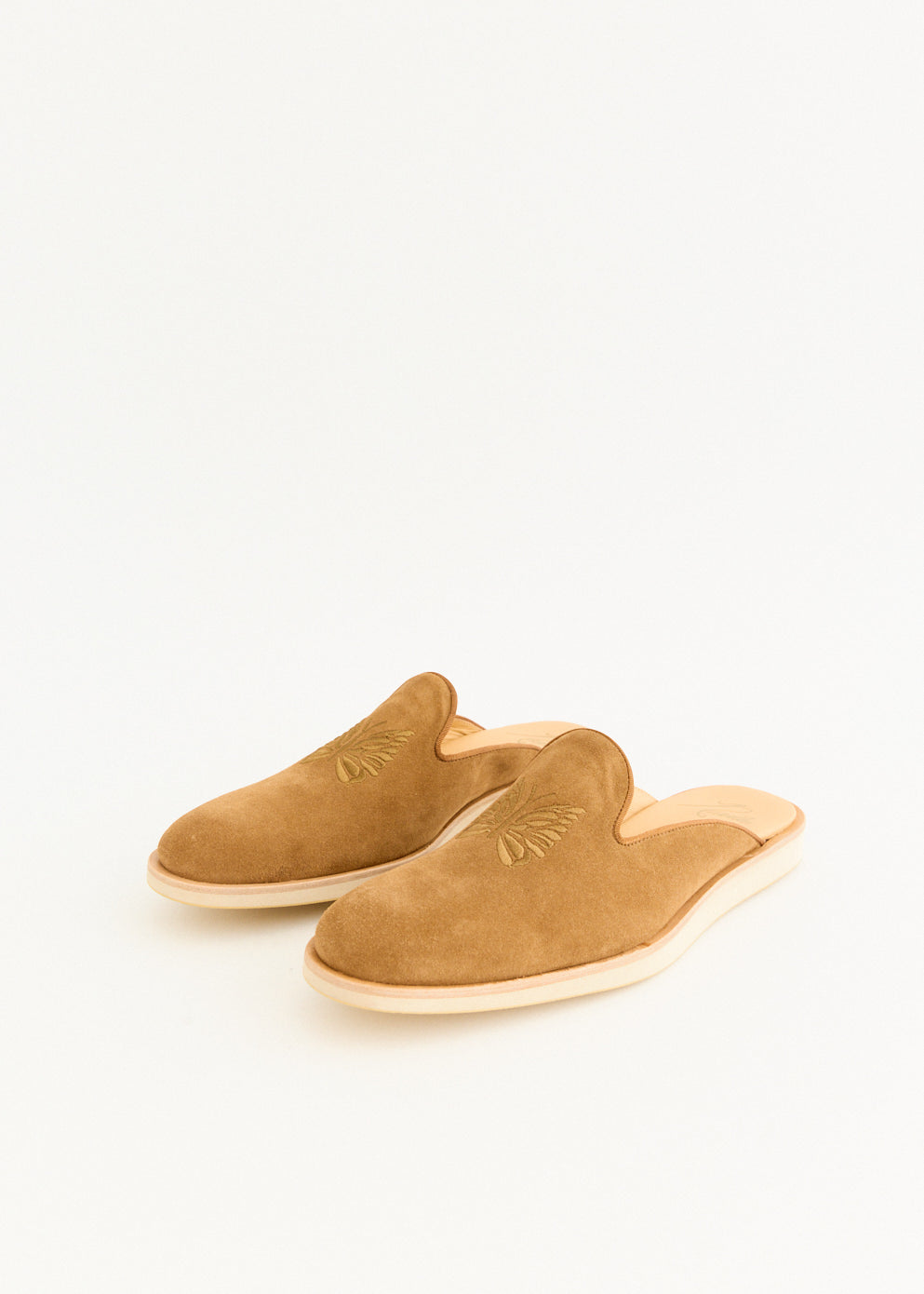 Papillon Emb. Slip-In Sandals