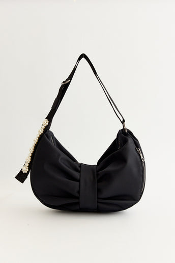 Sling Bow Bag With Embellishment