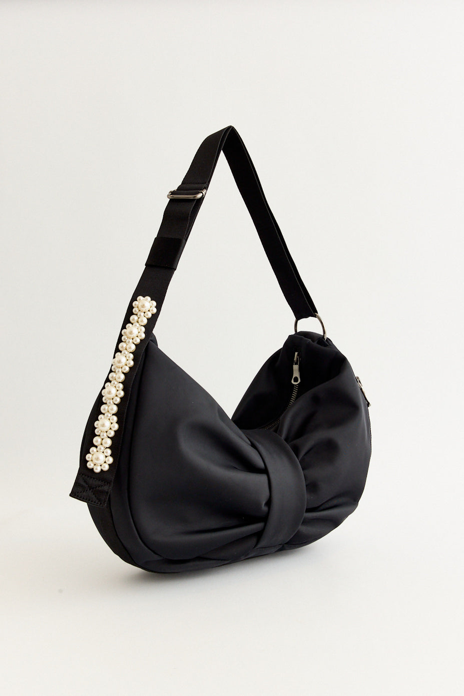 Sling Bow Bag With Embellishment