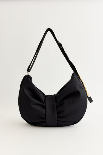 Sling Bow Bag With Embellishment
