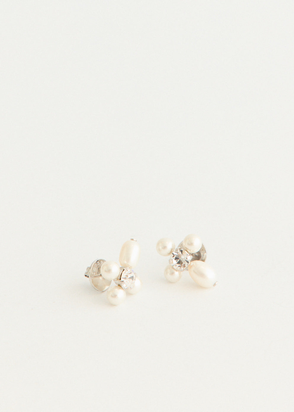 Pebble Pearl & Crystal Earrings