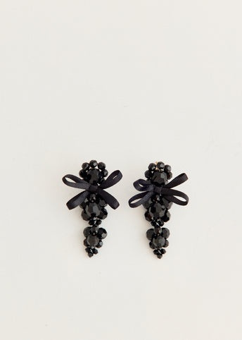 Petite Bow Detail Cluster Earrings