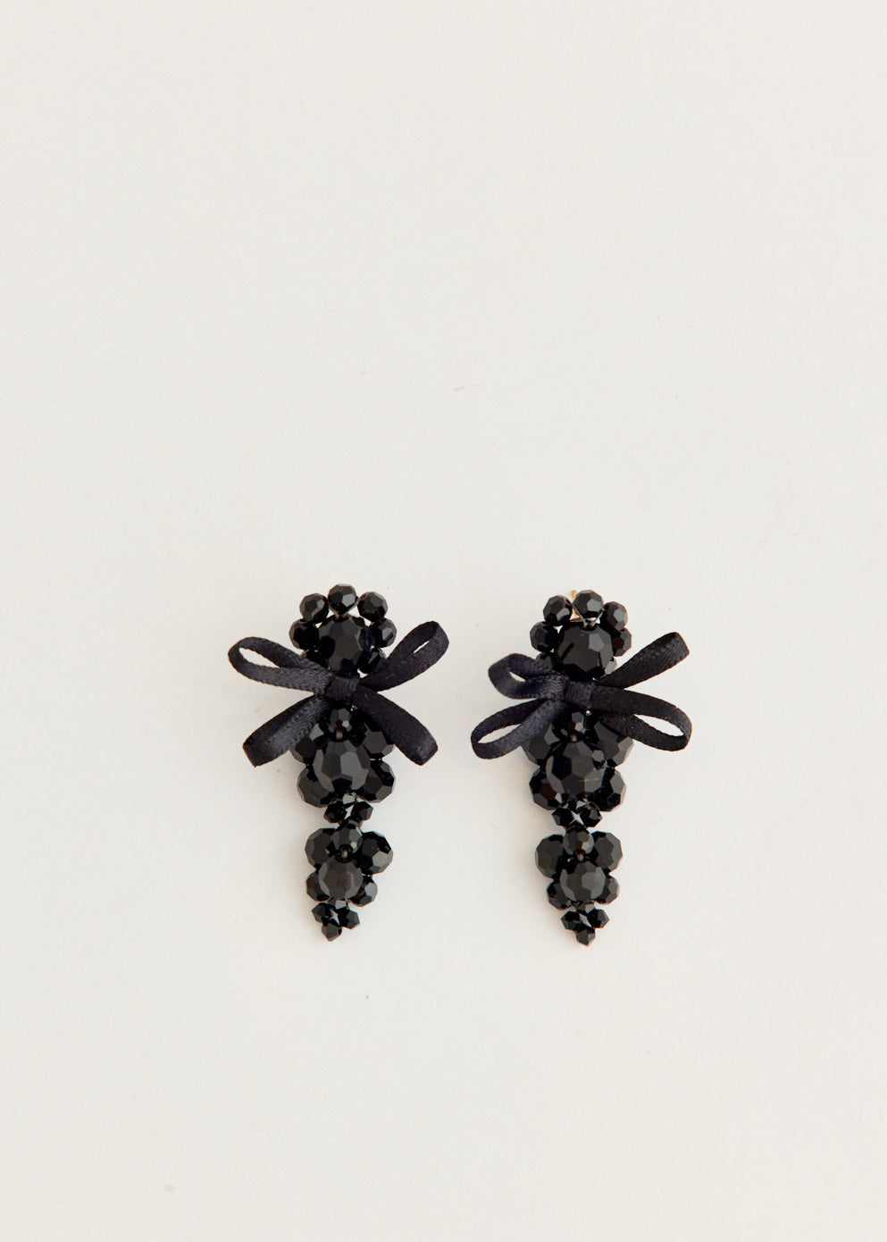 Petite Bow Detail Cluster Earrings