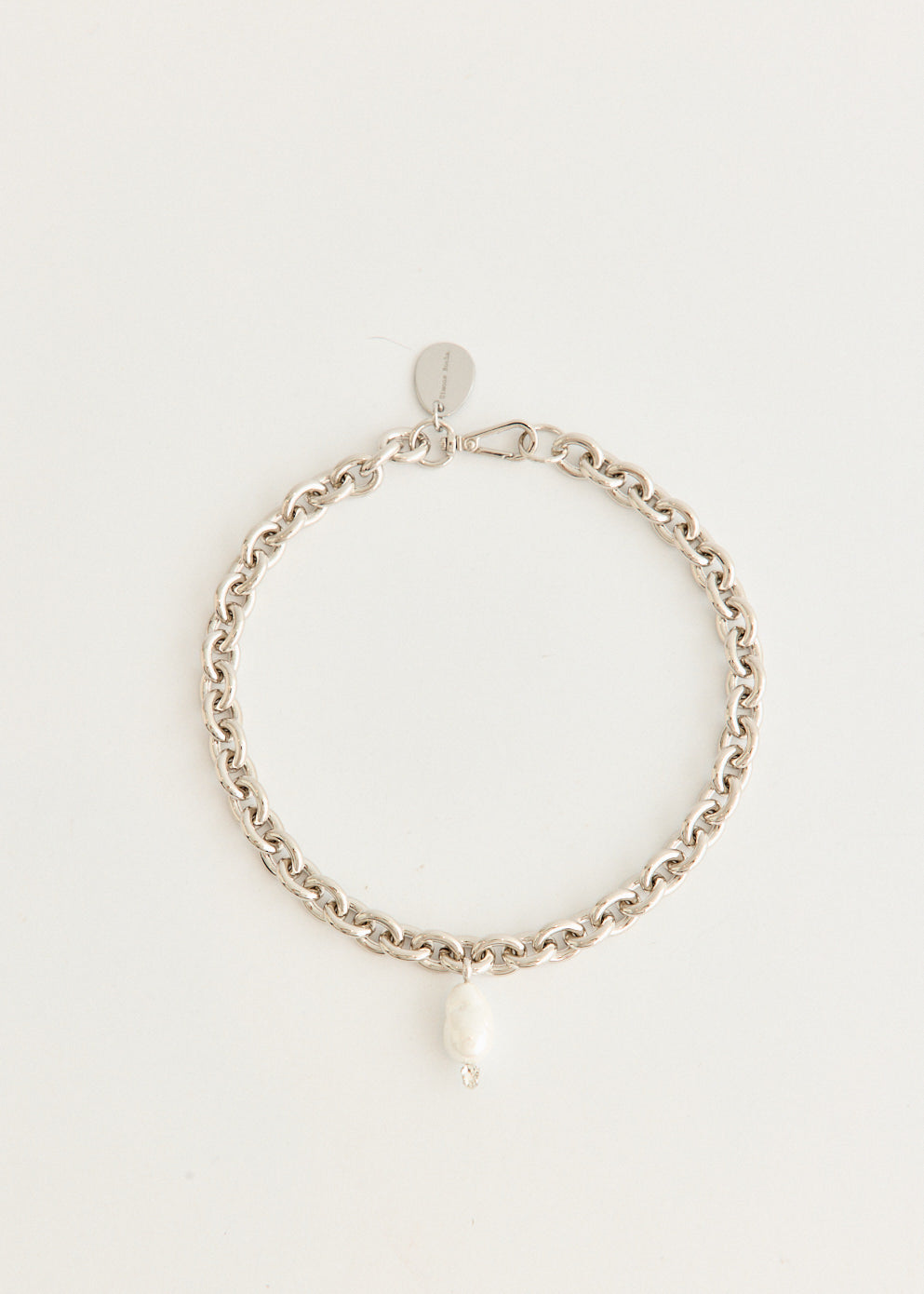 Pearl Pendant Chain Necklace