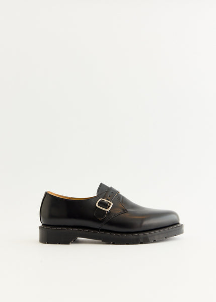 Black Hi-Shine Monk Shoes