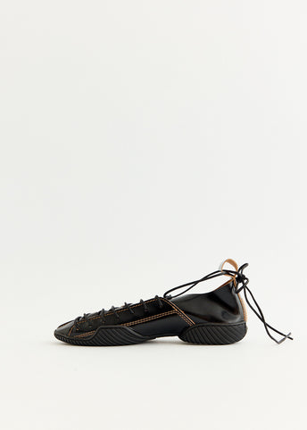 Prudence Black Lace Sneakers
