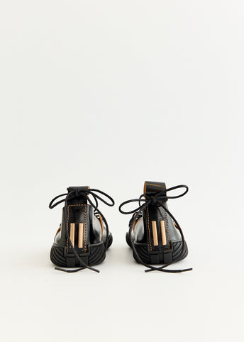 Prudence Black Lace Sneakers
