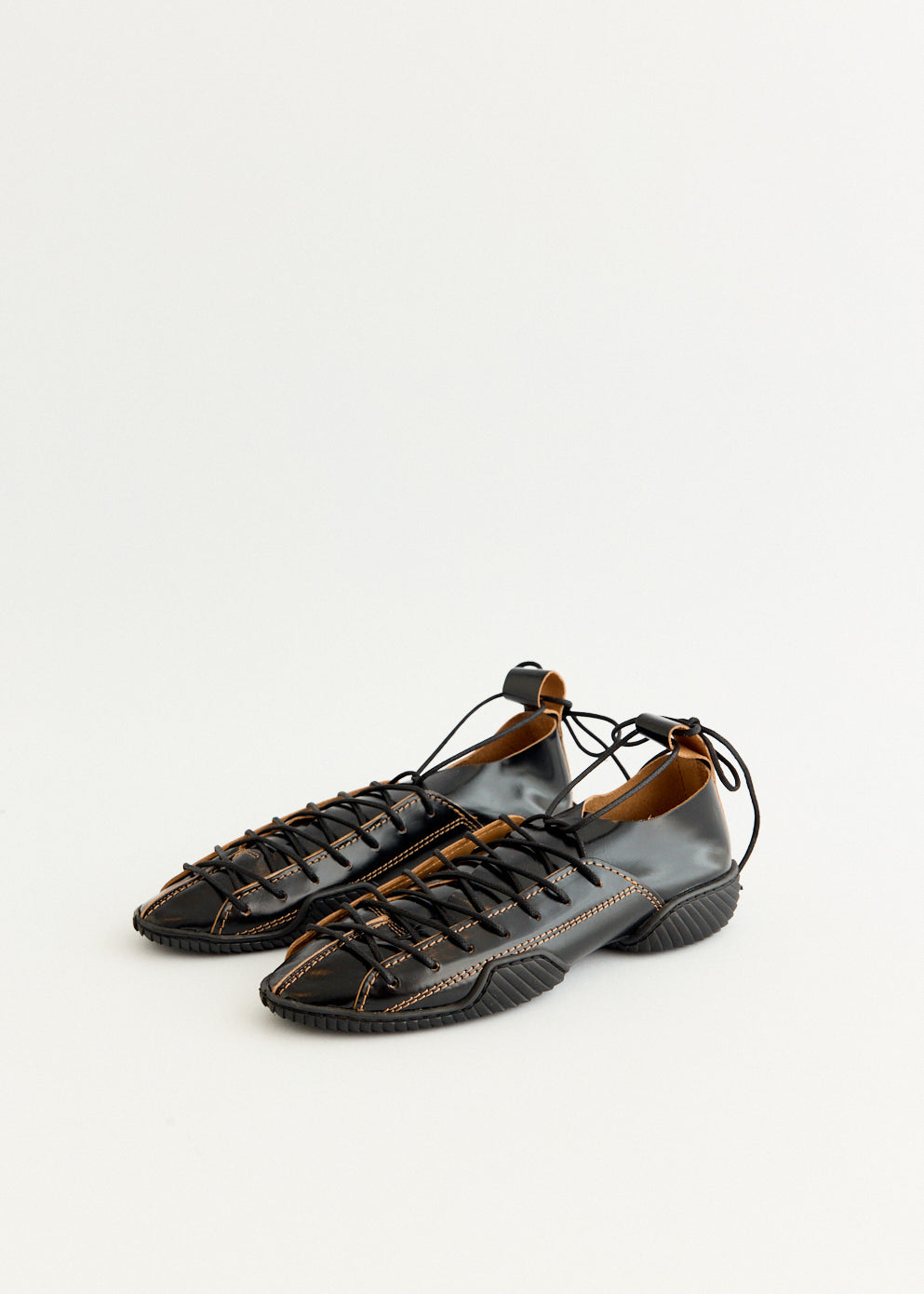 Prudence Black Lace Sneakers