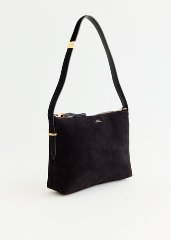 Suede Scoop Wristlet Bag