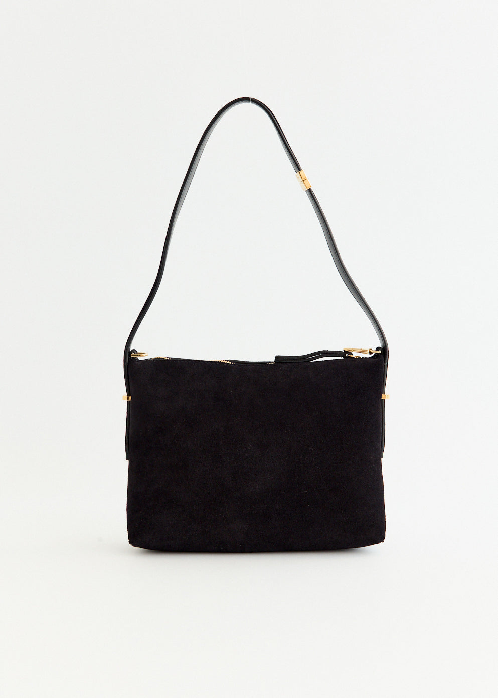 Suede Scoop Wristlet Bag