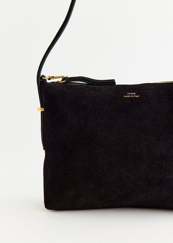 Suede Scoop Wristlet Bag