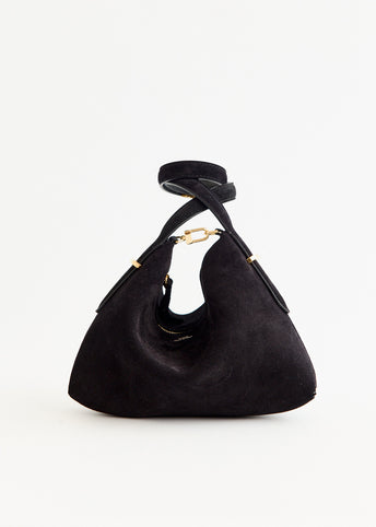 Suede Scoop Wristlet Bag