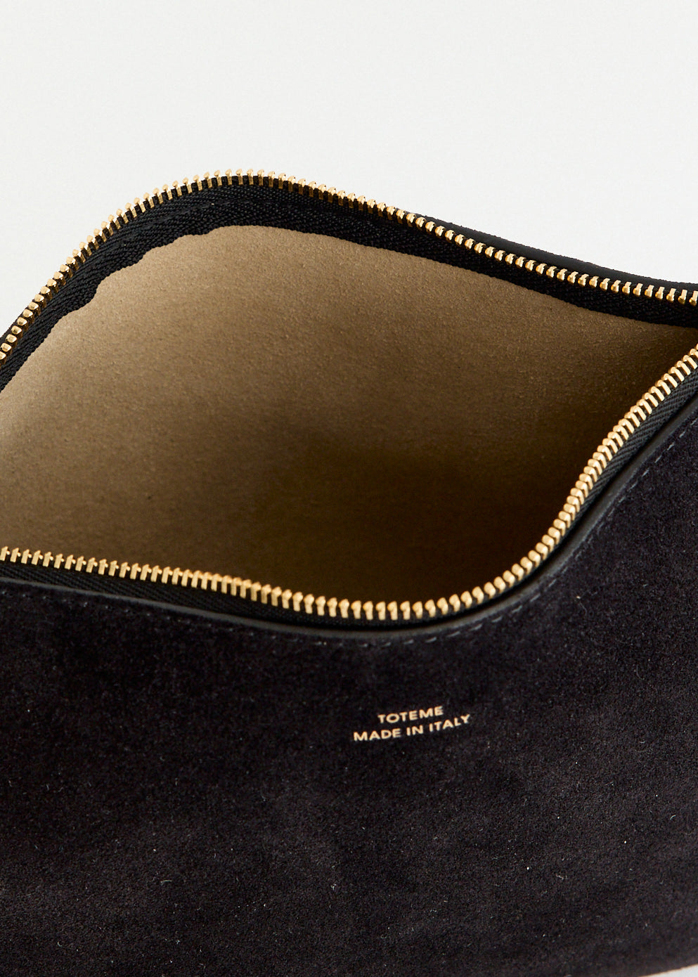 Suede Scoop Wristlet Bag