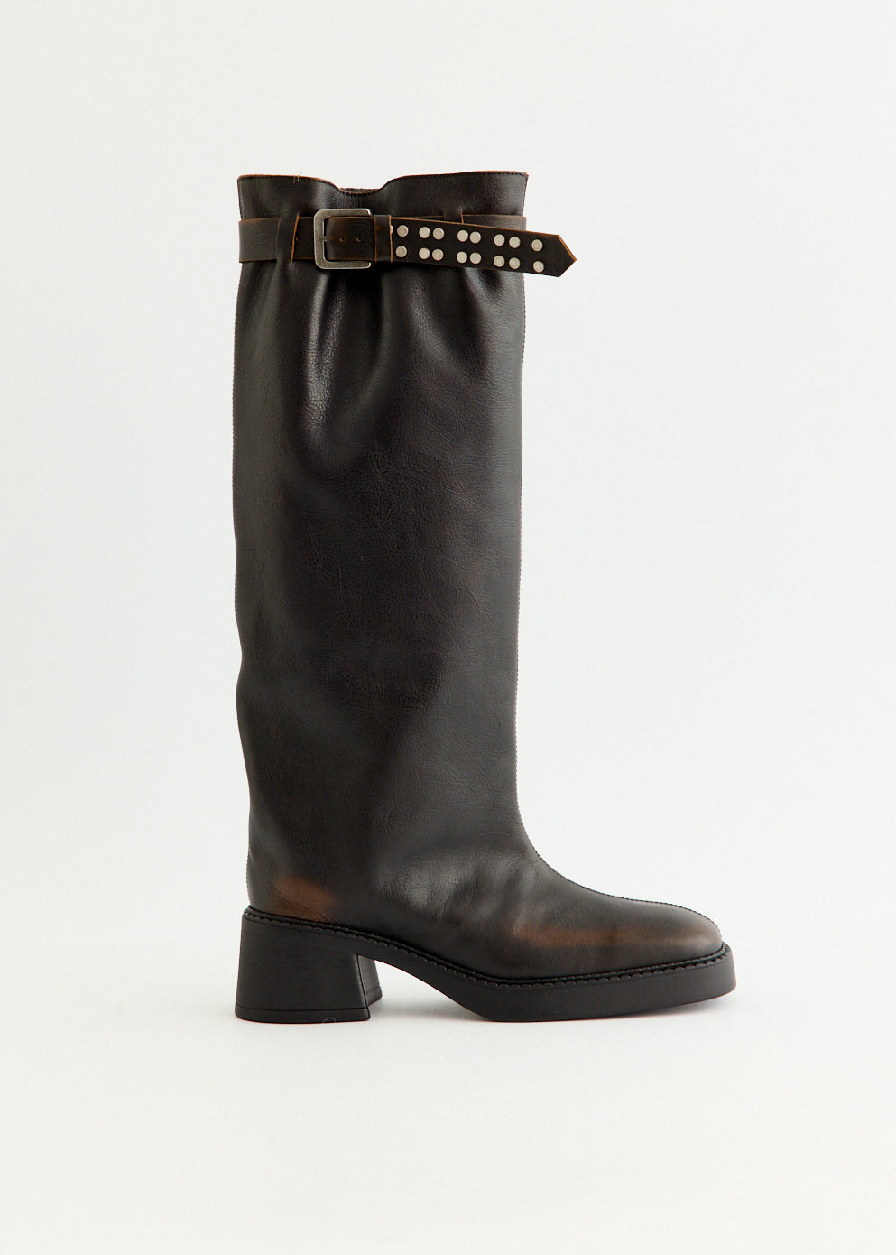 Kristal Brown Tall Boots