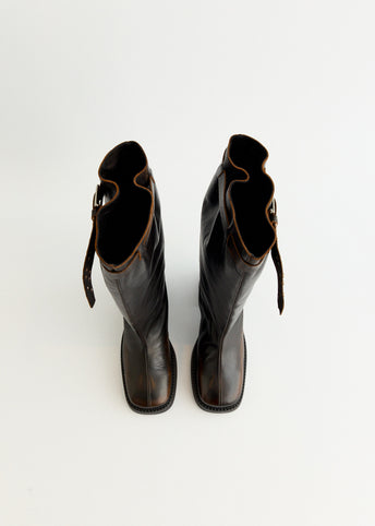 Kristal Brown Tall Boots