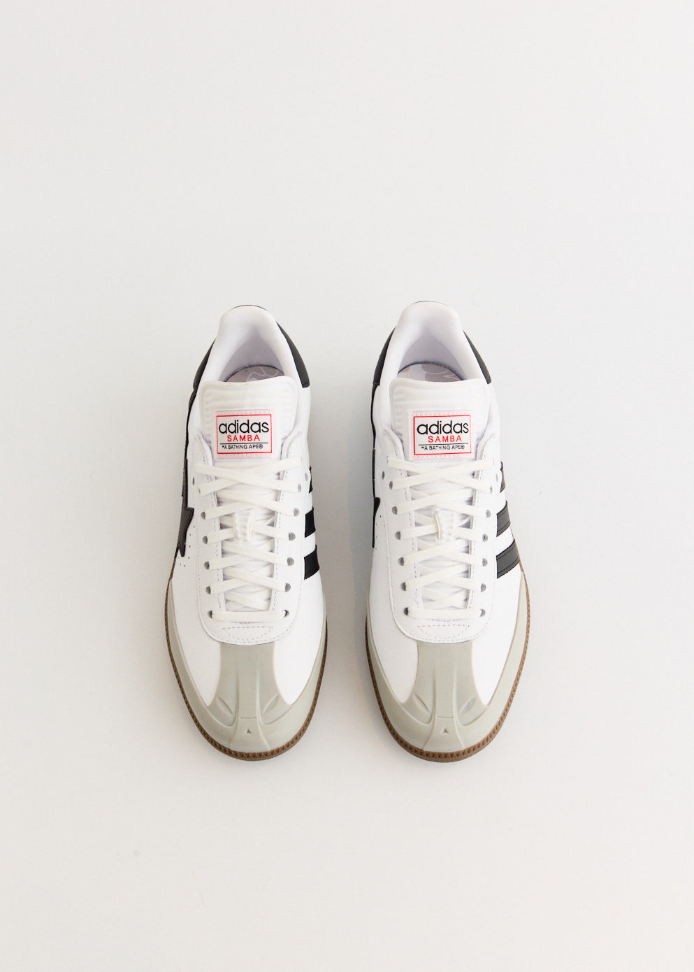 x BAPE Samba 'White' Sneakers