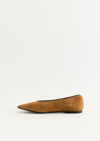 Minimalist Suede Ballerinas