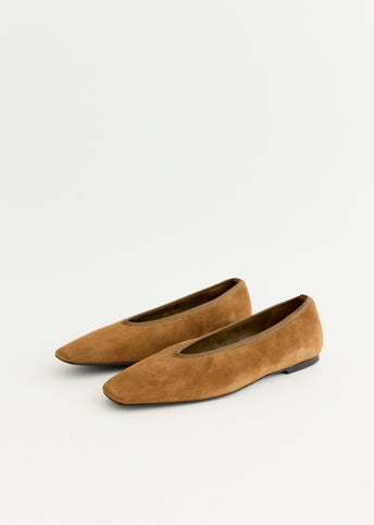 Minimalist Suede Ballerinas