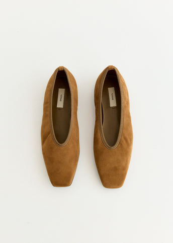 Minimalist Suede Ballerinas