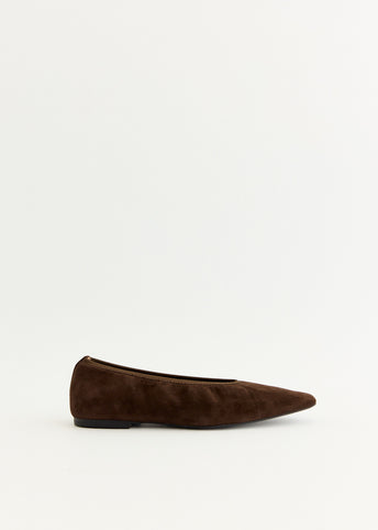 Minimalist Suede Ballerinas