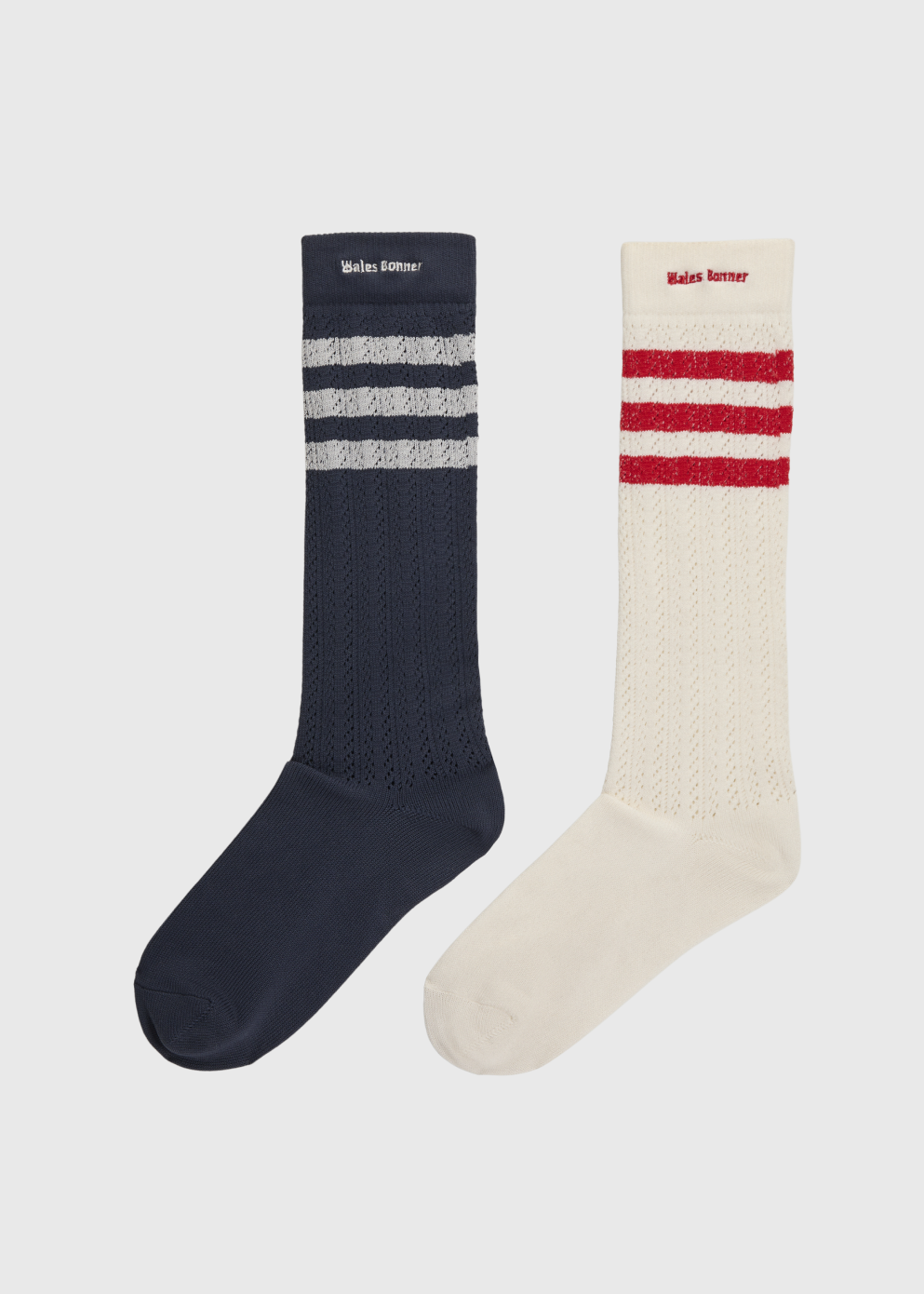 x Wales Bonner Crochet High Socks