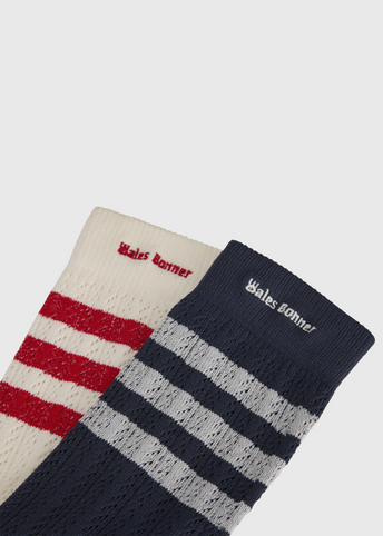 x Wales Bonner Crochet High Socks