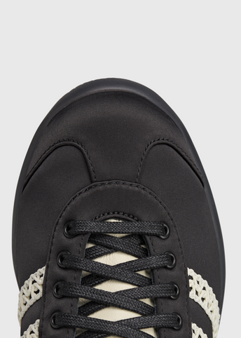 x Wales Bonner Karintha Lo Satin 'Core Black' Sneakers