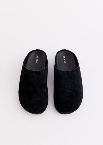 Suede Mules
