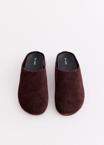 Suede Mules