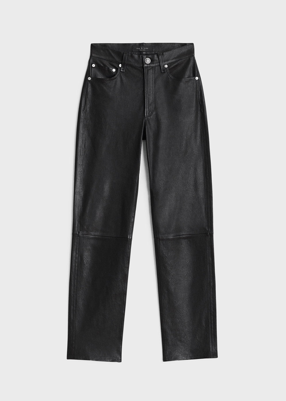 Harlow Mid-Rise Leather Pants
