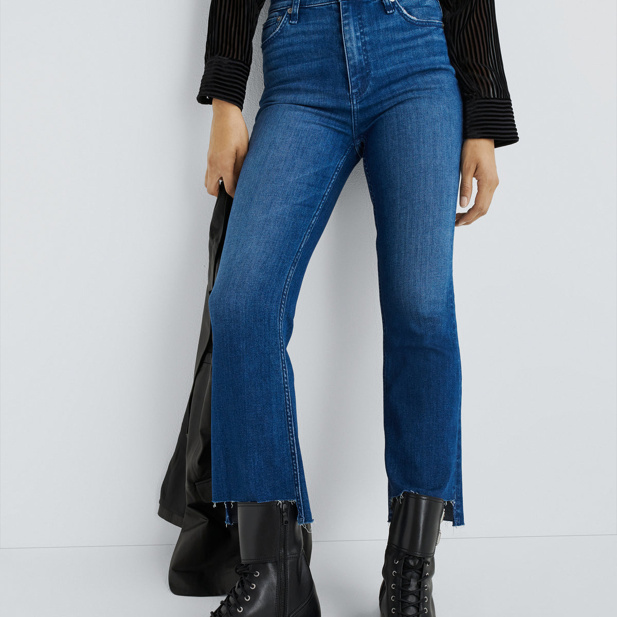 Casey High-Rise Ankle Flare Jeans