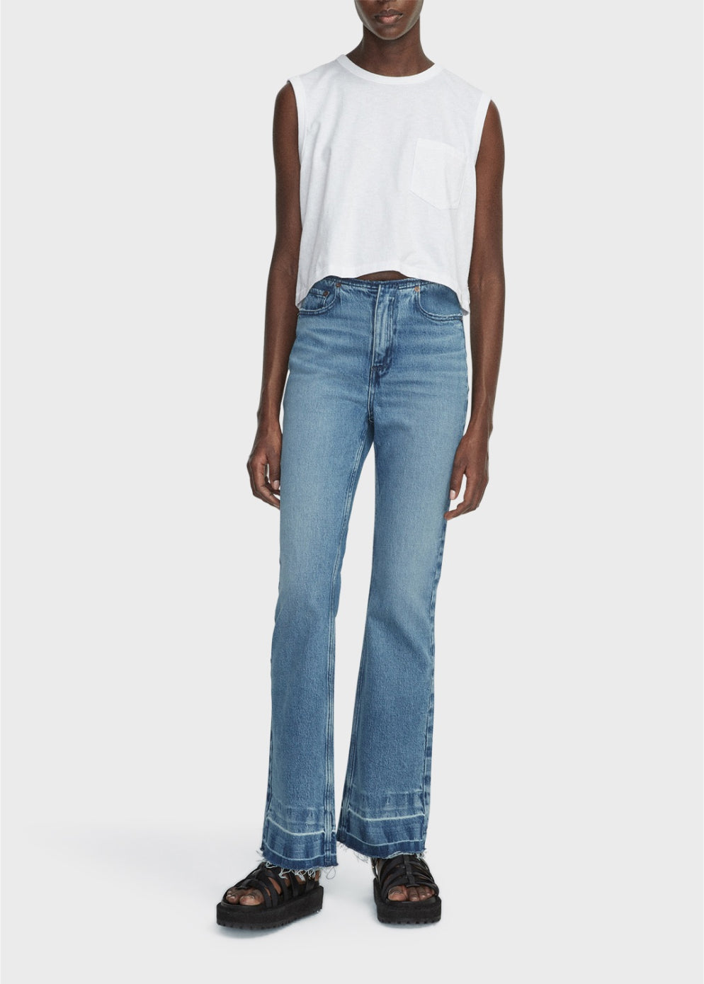 Peyton Mid-Rise Bootcut Jeans