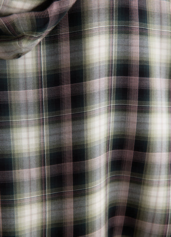 Sip Check Flannel Hooded Overshirt