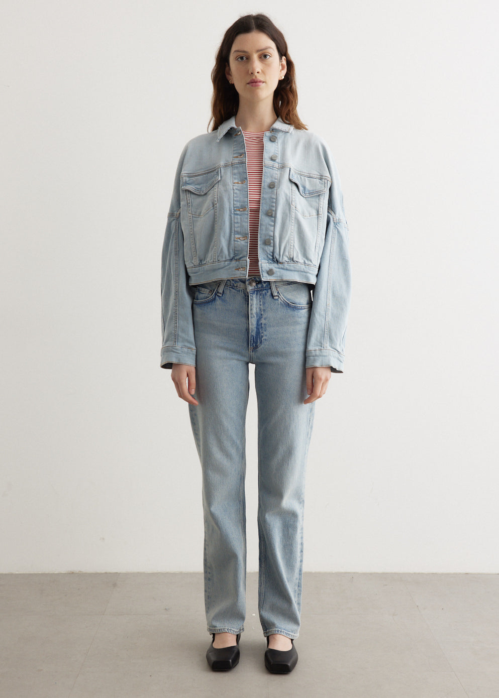 Ganni - Tint Denim Bomber Jacket - Jacket,Specials : American Fashion Style Bags On Sale Ganni - Tint Denim Bomber Jacket - Jacket,Specials : American Fashion Style Bags On Sale