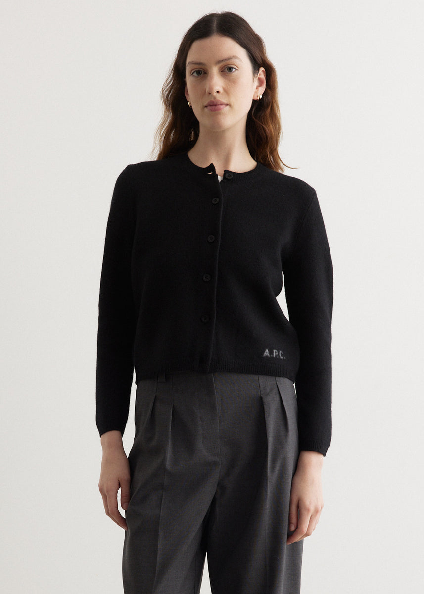 andmary Mila cardigan set Black