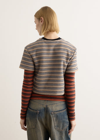 Multi Stripe Long Sleeve T-Shirt