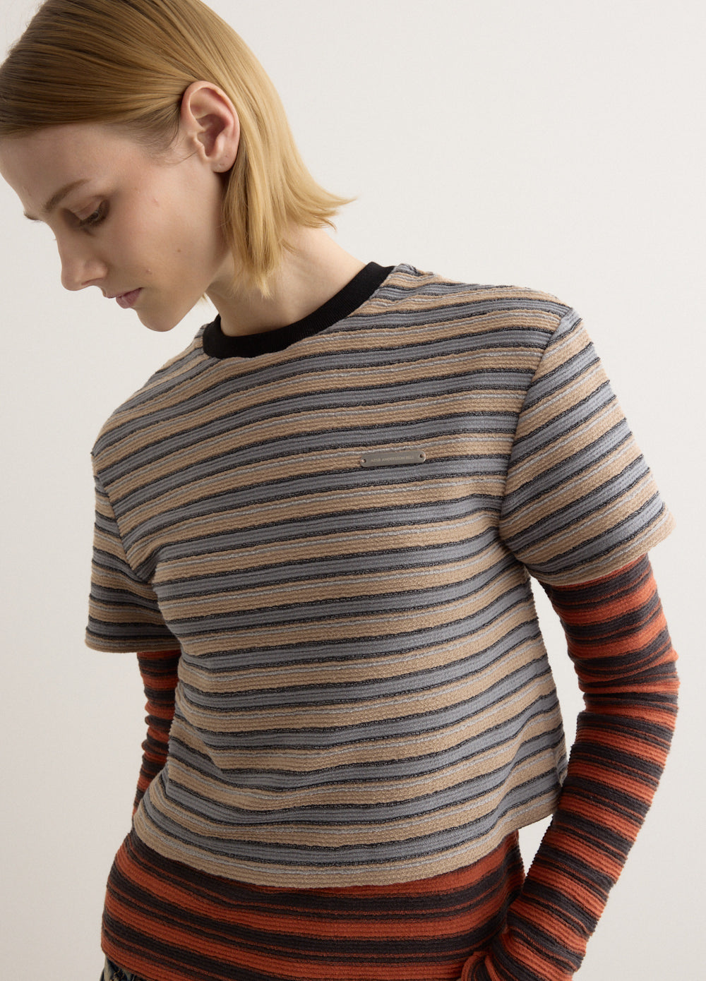 Multi Stripe Long Sleeve T-Shirt