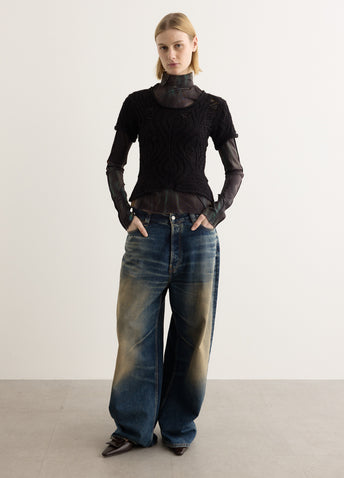 Cap Sleeve Sweater Layered Top